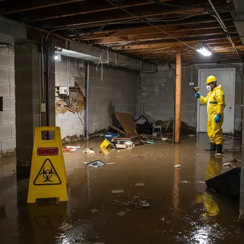 Flooded Basement Electrical Hazard in Hardeeville, SC Property